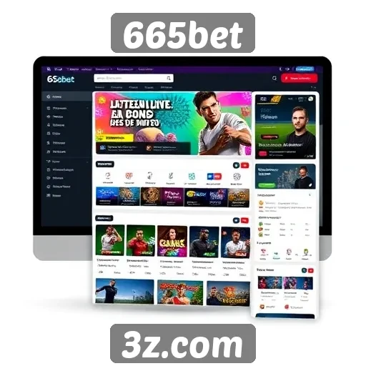 Interface do usuário do 665bet é destacada